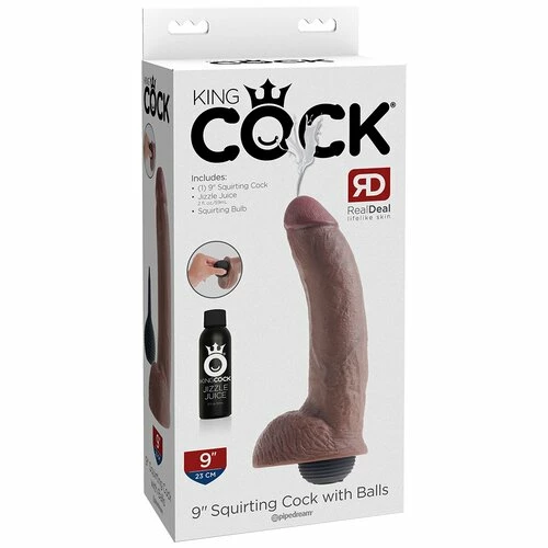 Budget π₯ Pipedream King Cock Dark Squirting Ballsy Dildo - 9 Inch β 7 Budget π₯ Pipedream King Cock Dark Squirting Ballsy Dildo - 9 Inch β - Image 7