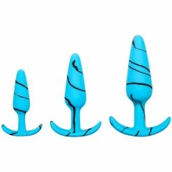 Flash Sale 😍 Mon Amour Blue Marble Silicone Butt Plug - 4, 4.8, Or 5.8 Inch ⭐