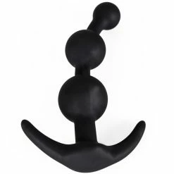 Best deal ⭐ Bondara Black Silicone Anchor Anal Beads ? 5 Inch 🎉