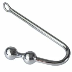 Budget 🤩 Torment Stainless Steel Double Ball Anal Hook 🎁