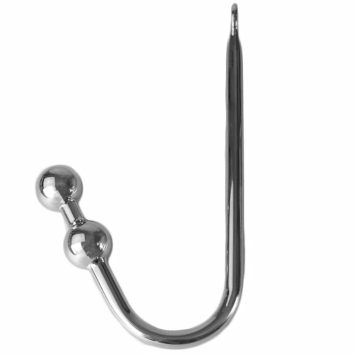 Budget π€© Torment Stainless Steel Double Ball Anal Hook π 2 Budget π€© Torment Stainless Steel Double Ball Anal Hook π - Image 2