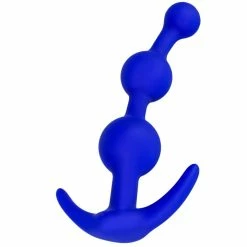 Wholesale π Bondara Blue Silicone Anchor Anal Beads ? 5 Inch π€©